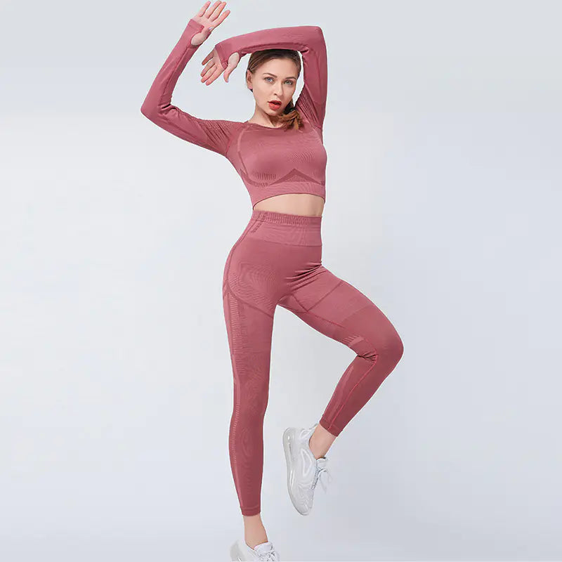SleekFit Seamless Yoga Top/ Set