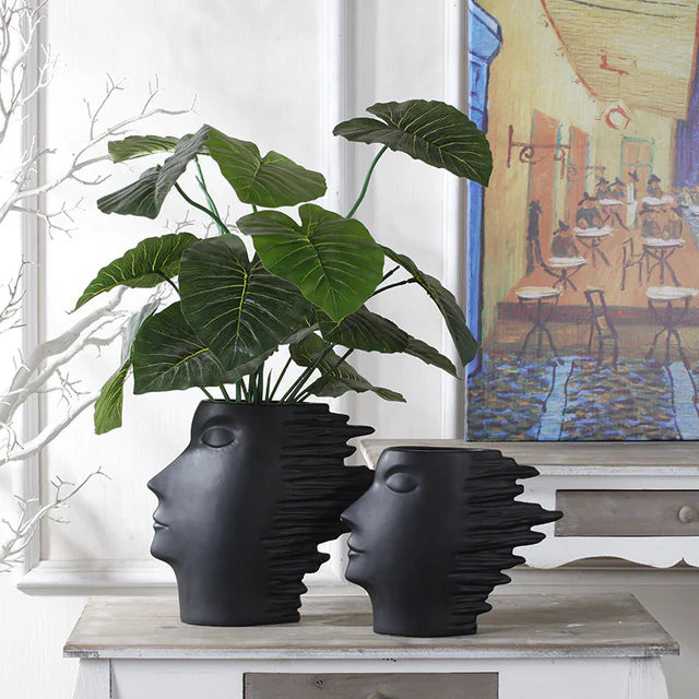 Scandinavian Minimalist Face Vase