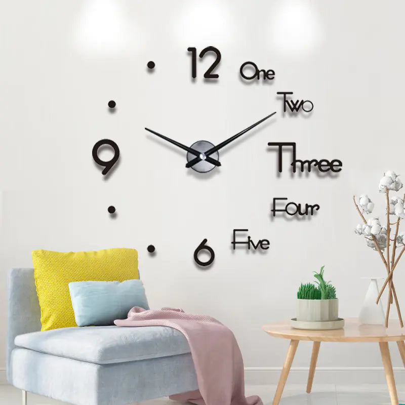 Sleek Nordic Silent Wall Clock