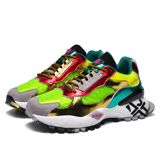 Autumn Chic Men's Colorful Sneakers