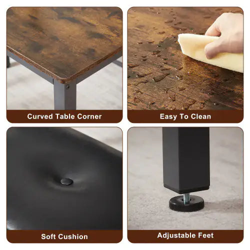 Rustic Industrial Dining Ensemble
