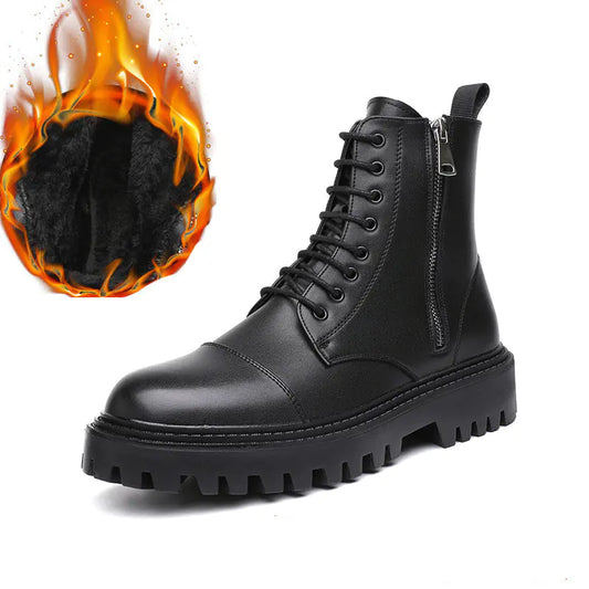 Thick-Soled Trendy Short Martin Boots for Men