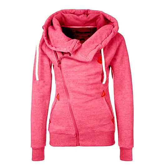 Zipper Accent Hooded Cardigan