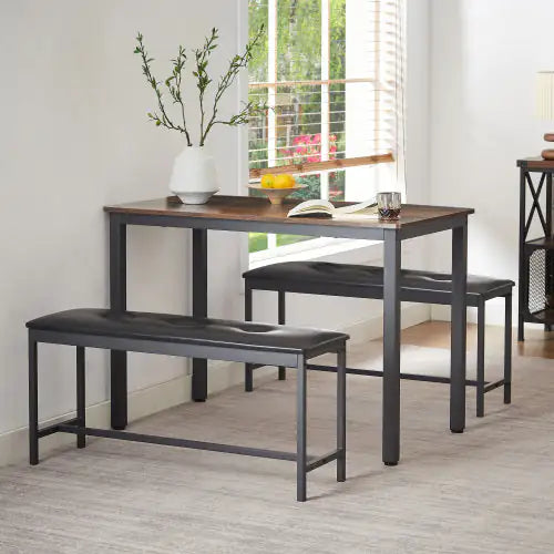 Rustic Industrial Dining Ensemble