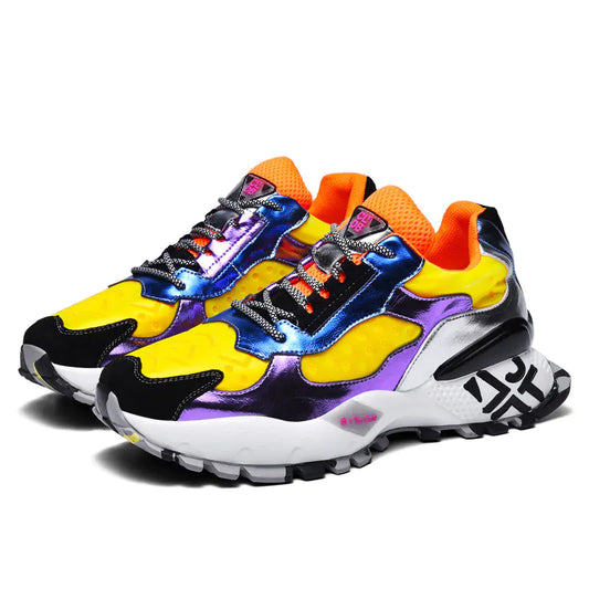 Autumn Chic Men's Colorful Sneakers
