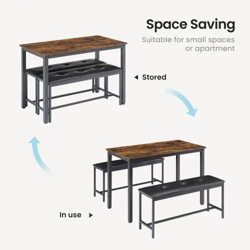 Rustic Industrial Dining Ensemble