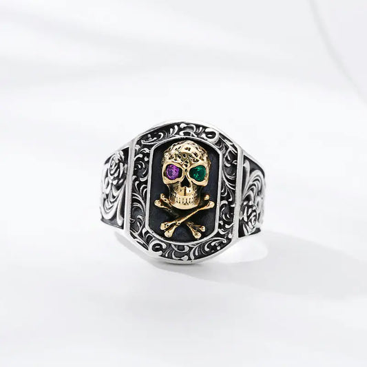 Sterling Silver Unisex Skull Ring