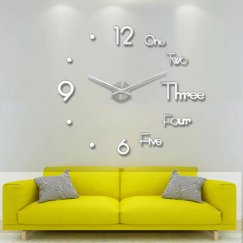 Sleek Nordic Silent Wall Clock