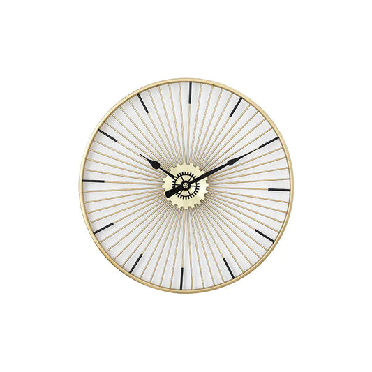 Sleek Gold Nordic Wall Clock
