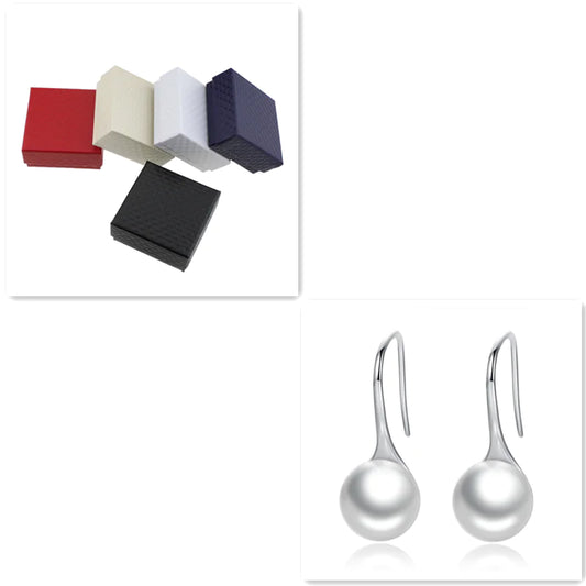 Sterling Silver Pearl Stud Earrings